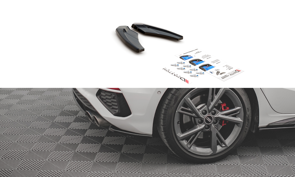 Maxton Rear Side Splitters V.1 Audi S3 Sportback 8y