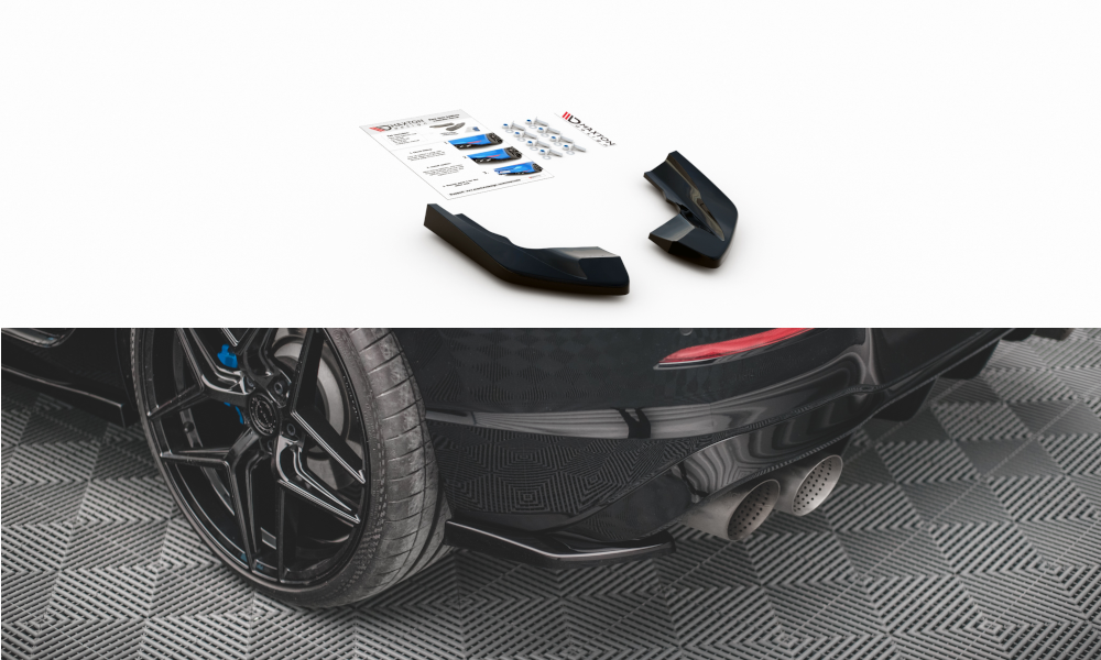 Maxton Rear Side Splitters V.2 For Volkswagen Golf R Mk8