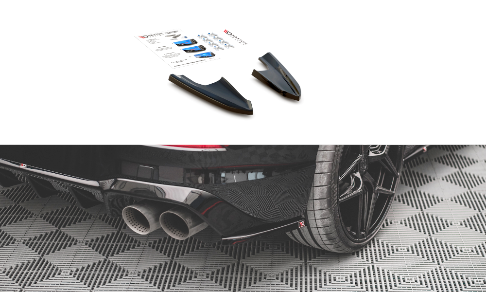 Maxton Rear Side Splitters V.3 For Volkswagen Golf R Mk8