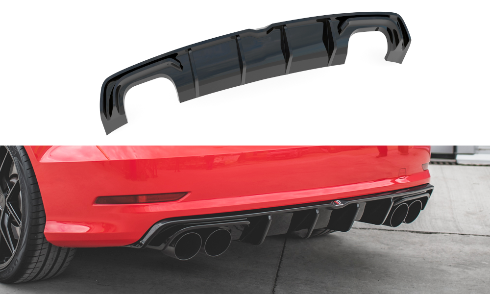 Maxton Rear Valance Audi S3 Sedan 8v