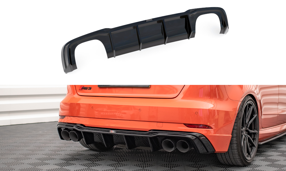 Maxton Rear Valance V.2  Audi Rs3 Sportback 8v Facelift