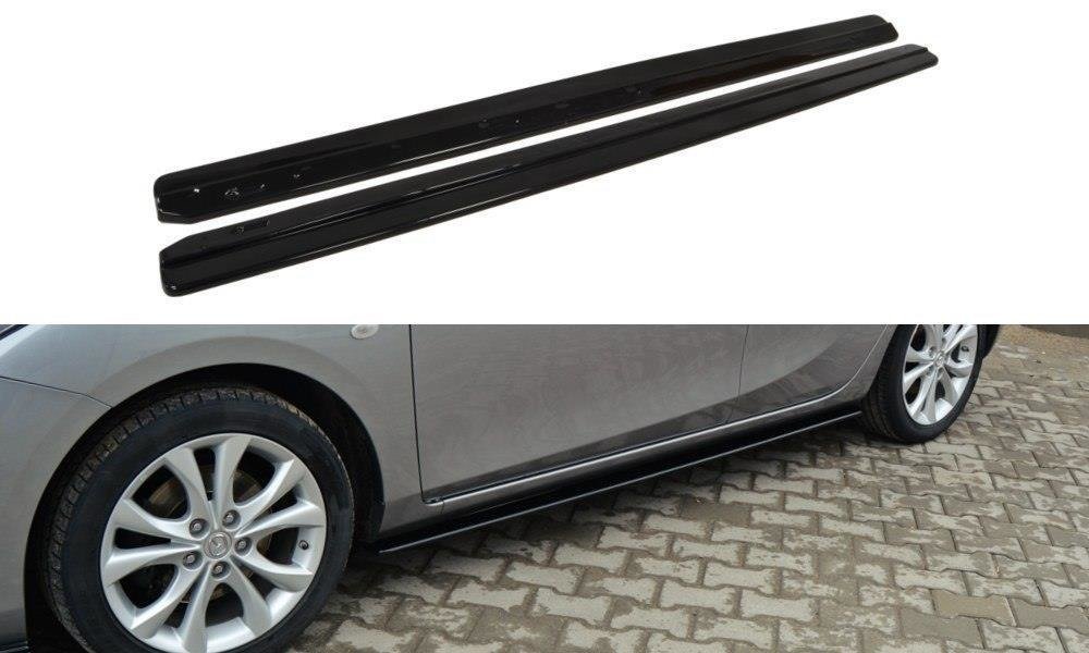 Maxton Side Skirts Diffusers Mazda 3 Mk2 Sport (PREFACE)