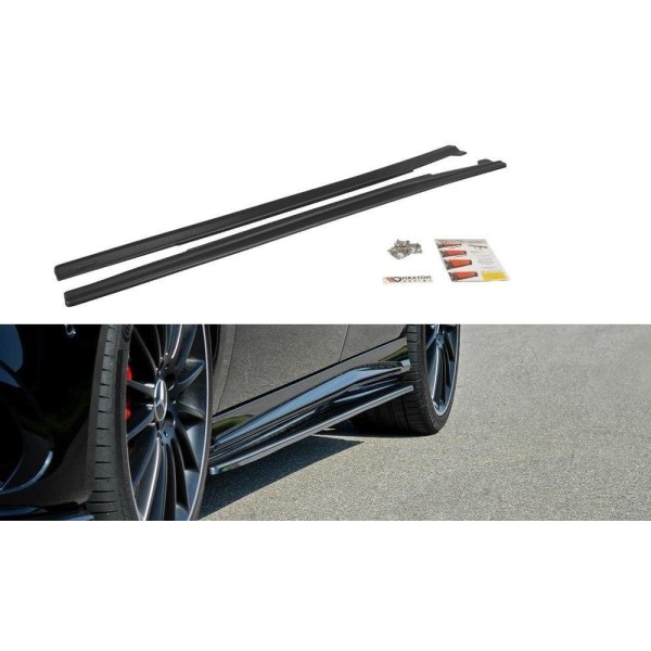 Maxton Side Skirts Diffusers Mercedes A W176/ Cla 117 Amg/ Cla 117 Amg Line Facelift