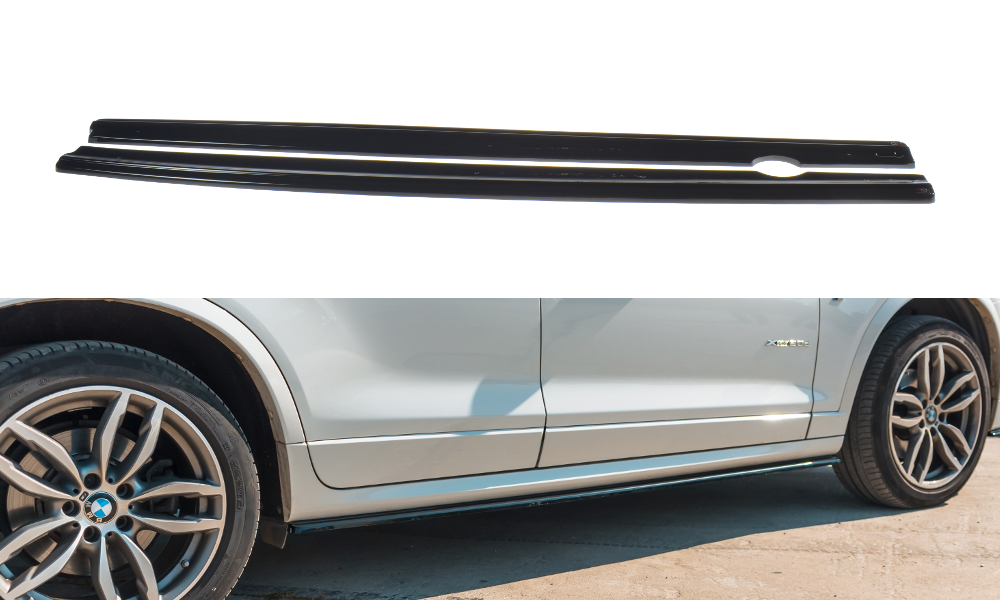 Maxton Side Skirts Diffusers For Bmw X3 F25 M-Pack Facelift