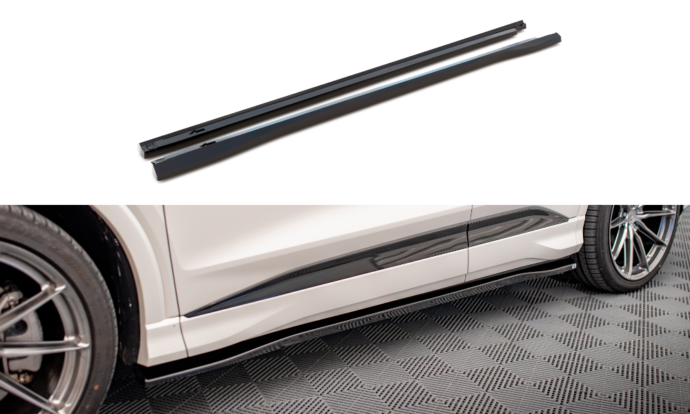 Maxton Side Skirts Diffusers Audi Q4 E-Tron Sportback Mk1