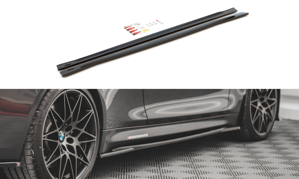 Maxton Side Skirts Diffusers Bmw M4 F82