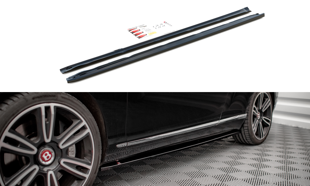 Maxton Side Skirts Diffusers Bentley Continental Gt V8 S Mk2