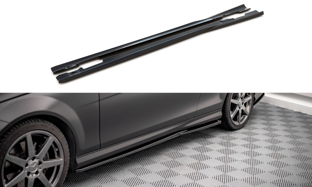 Maxton Side Skirts Diffusers Mercedes-Benz C Coupe Amg-Line C204