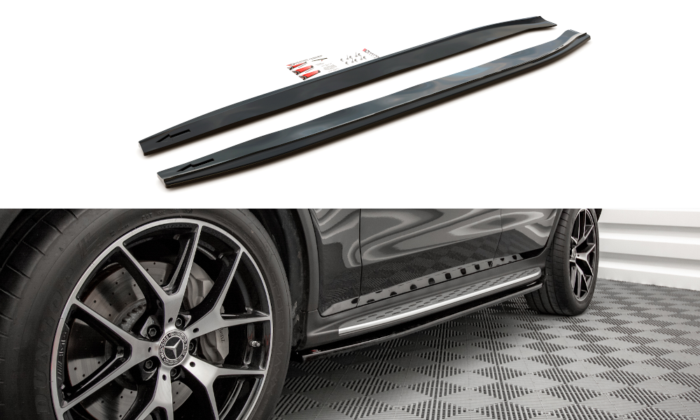 Maxton Side Skirts Diffusers Mercedes-Benz Glc Coupe Amg-Line C253 Facelift