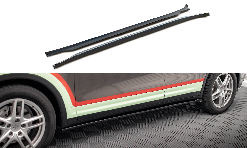 Maxton Side Skirts Diffusers Porsche Cayenne Mk2