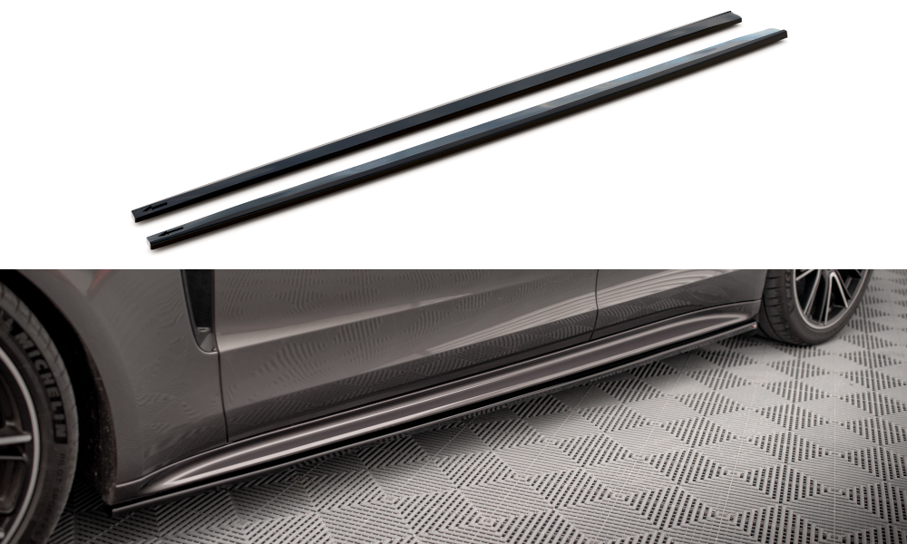 Maxton Side Skirts Diffusers Porsche Panamera E-Hybrid 971