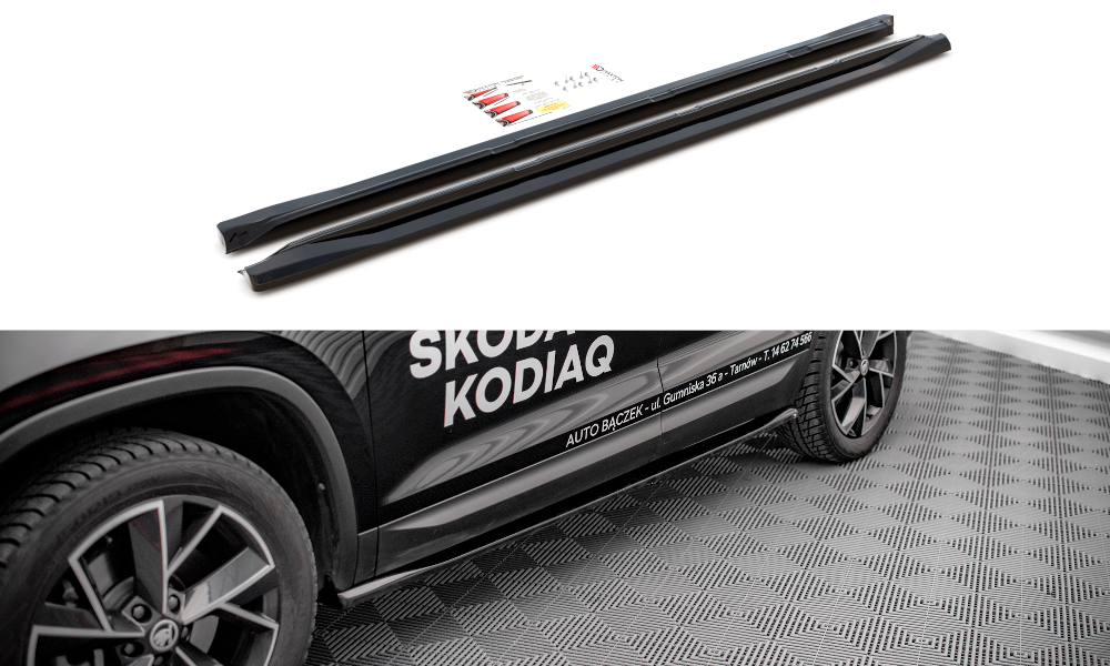 Maxton Side Skirts Diffusers Skoda Kodiaq Mk1 Facelift