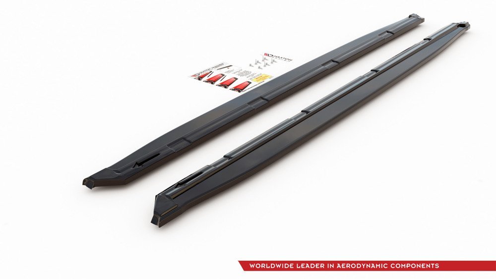 Maxton Side Skirts Diffusers Skoda Kodiaq Mk1 Sportline/Rs (version With Mudflaps)
