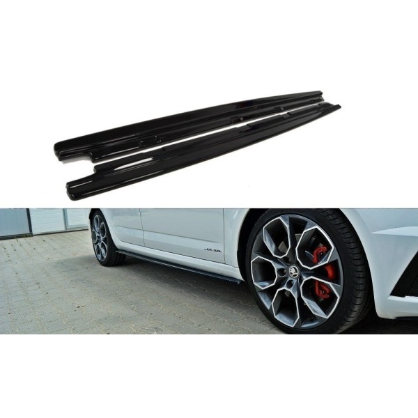 Maxton Side Skirts Diffusers Skoda Octavia Rs Mk3 / Mk3 Fl Hatchback / Kombi