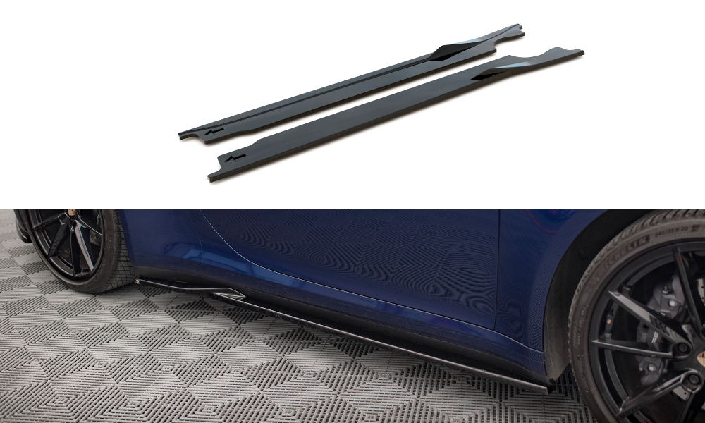 Maxton Side Skirts Diffusers V.1 Porsche 911 Carrera Aero 992
