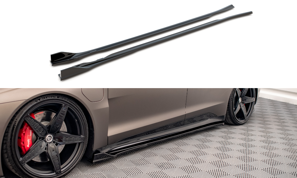 Maxton Side Skirts Diffusers V.2 Audi E-Tron Gt / Rs Gt Mk1