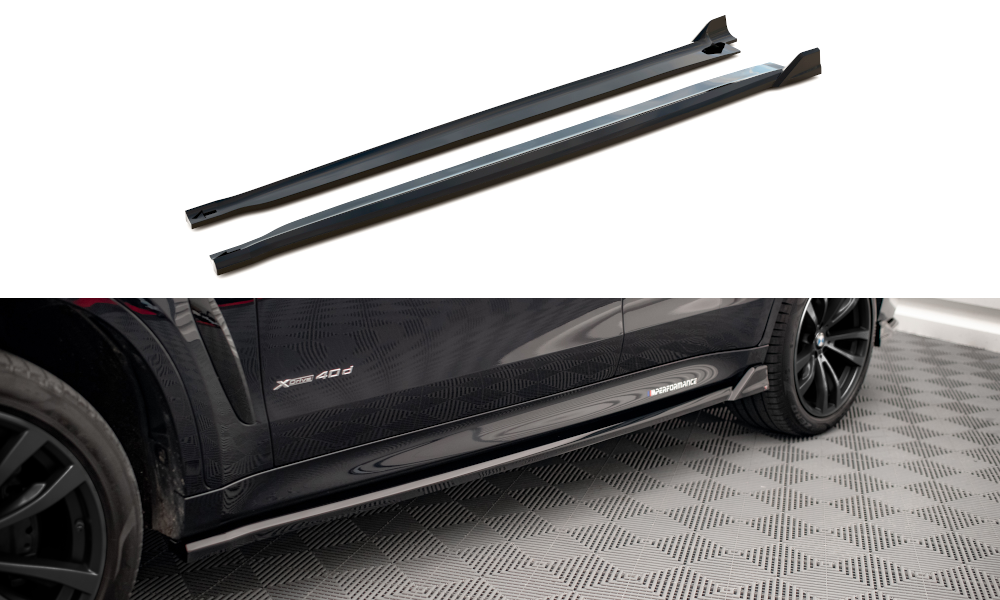 Maxton Side Skirts Diffusers V.2 Bmw X6 M-Pack F16