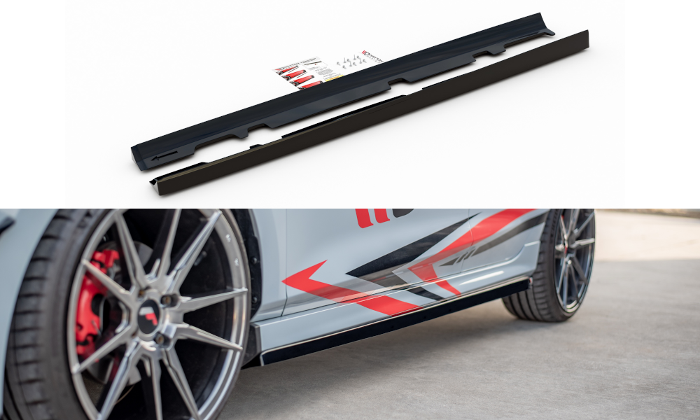 Maxton Side Skirts Diffusers V.2 Ford Fiesta Mk8 St / St-Line