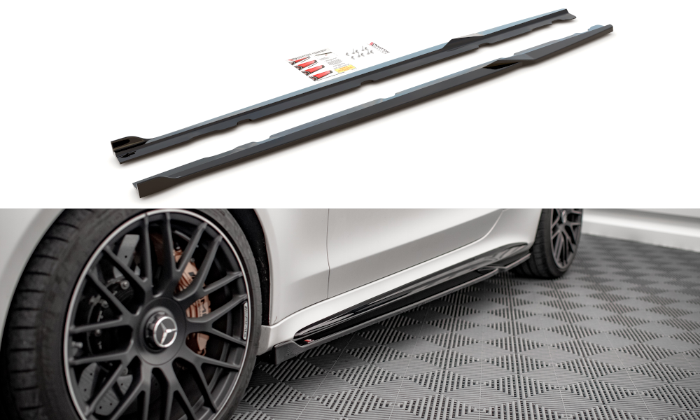 Maxton Side Skirts Diffusers V.2 Mercedes-Amg C 63amg Coupe C205 Facelift