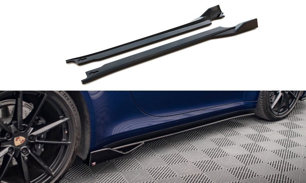 Maxton Side Skirts Diffusers V.2 Porsche 911 Carrera Aero 992