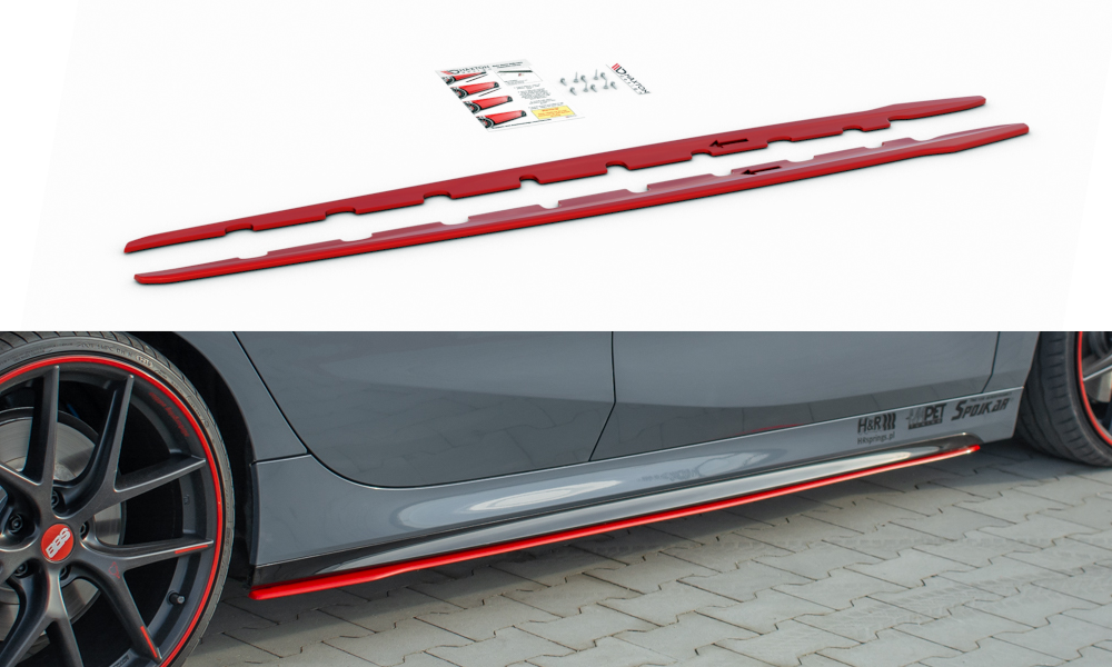 Maxton Side Skirts Diffusers V.2 For Bmw 1 F40 M-Pack/ M135i