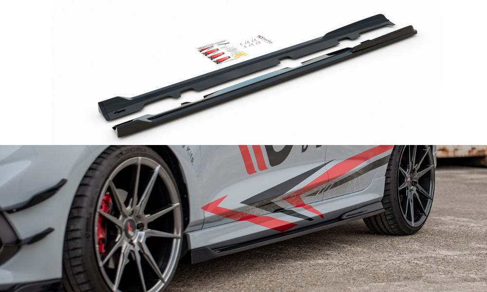 Maxton Side Skirts Diffusers V.3 Ford Fiesta Mk8 St / St-Line