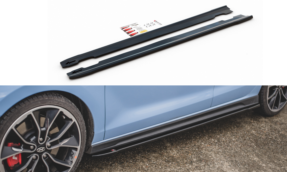 Maxton Side Skirts Diffusers V.4 Hyundai I30 N Mk3 / Mk3 Fl Hatchback/ Fastback