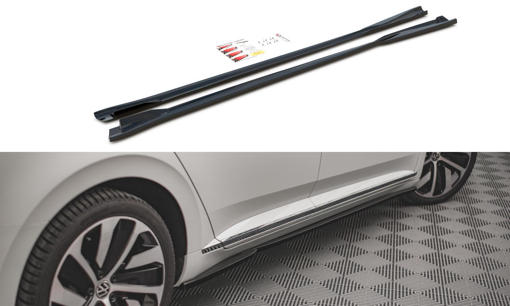 Maxton Side Skirts Diffusers Volkswagen Arteon R/ R-Line Facelift