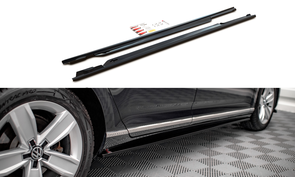 Maxton Side Skirts Diffusers Volkswagen Passat B8 Facelift