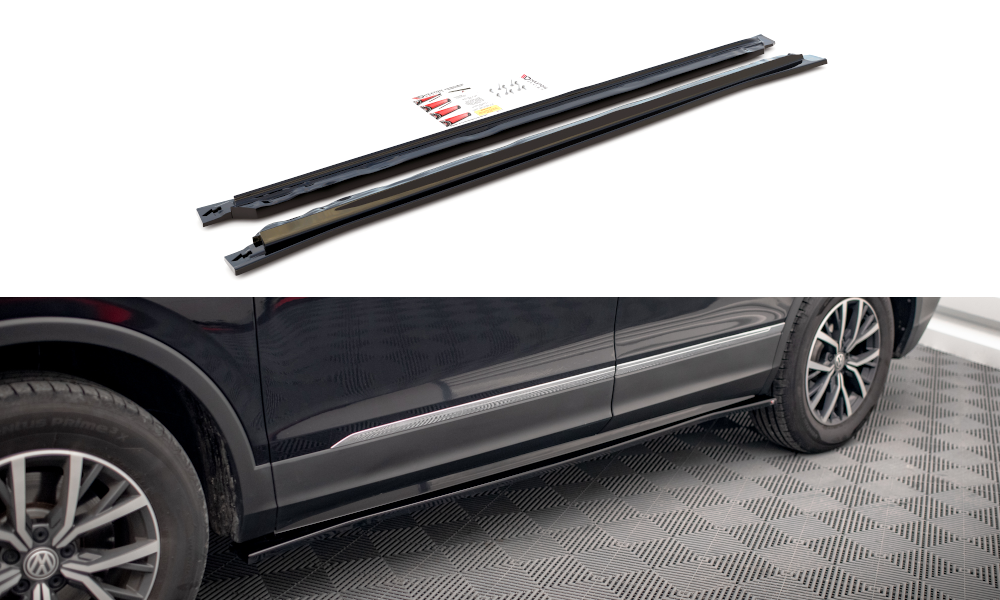Maxton Side Skirts Diffusers Volkswagen Tiguan Allspace Mk2