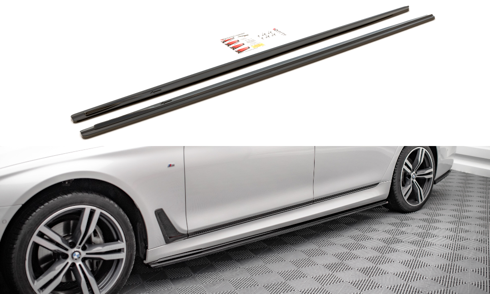 Maxton Side Skirts Diffusers For Bmw 7 Long M-Pack G12