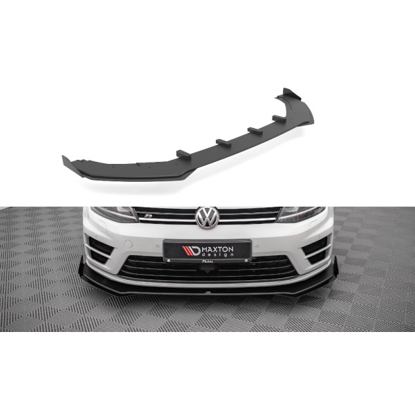 Maxton Street Pro Front Splitter V.1 + Flaps Volkswagen Golf R Mk7