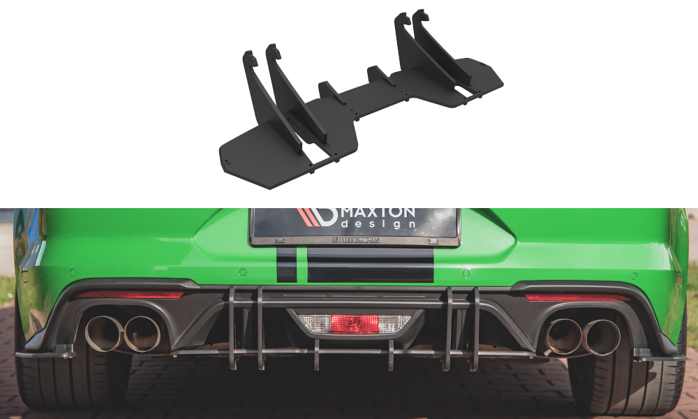 Maxton Street Pro Rear Diffuser Ford Mustang Gt Mk6 Facelift