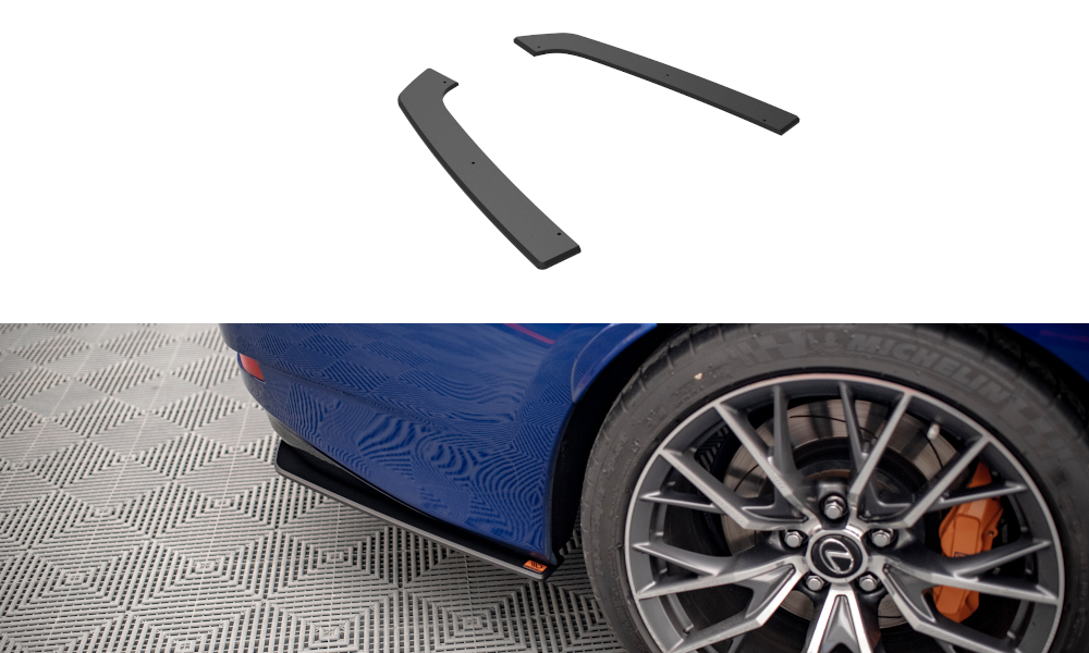 Maxton Street Pro Rear Side Splitters Lexus Gs F Mk4 Facelift