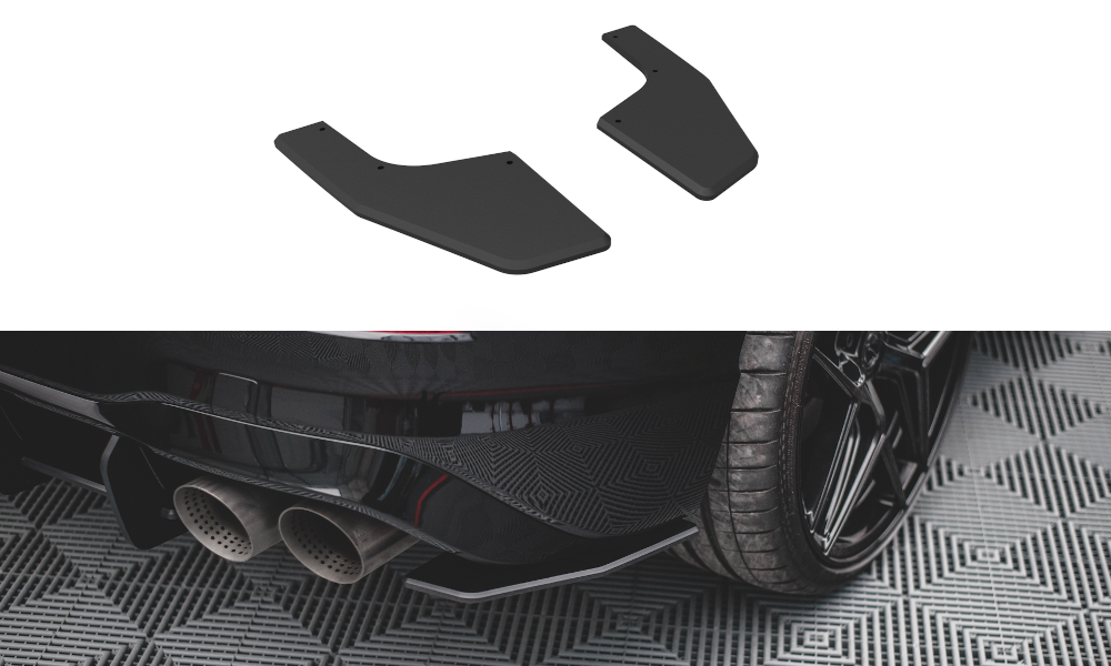 Maxton Street Pro Rear Side Splitters Volkswagen Golf R Mk8