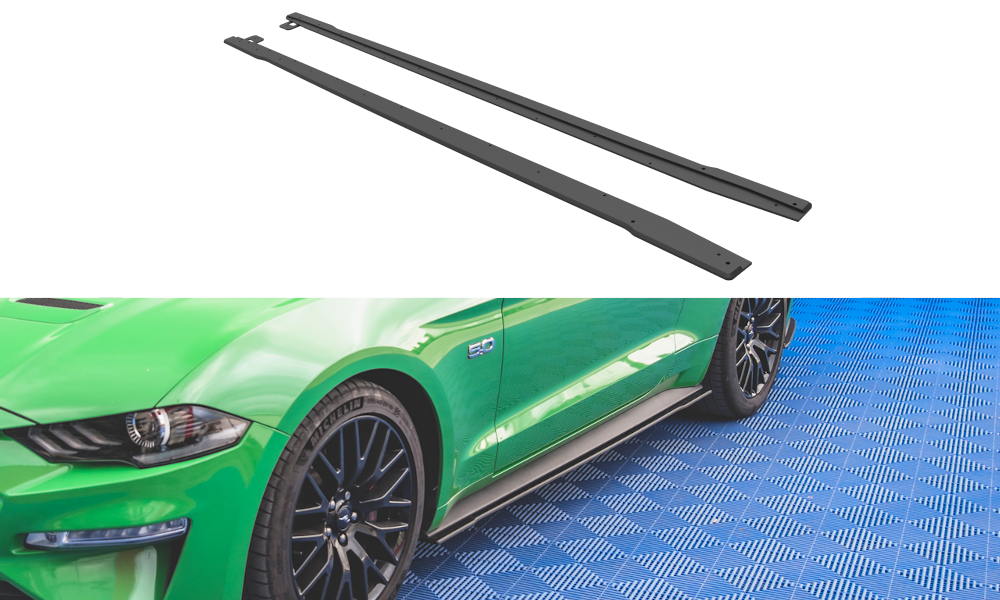 Maxton Street Pro Side Skirts Diffusers V.1 Ford Mustang Gt Mk6 Facelift