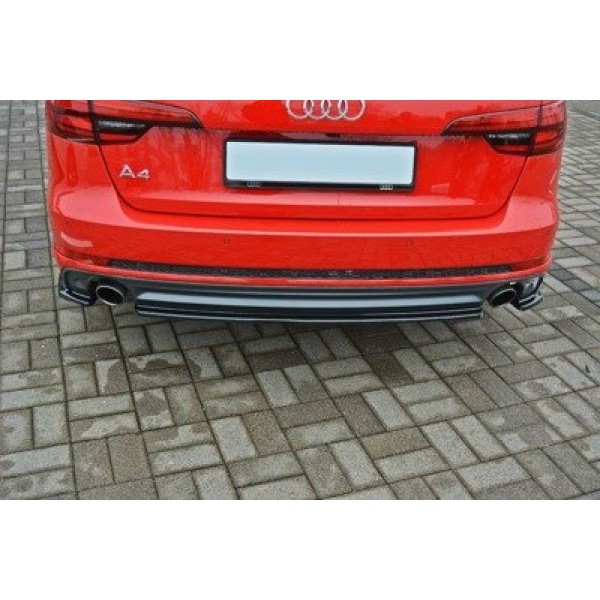 Maxton Central Rear Splitter Audi A4 B9 S-Line