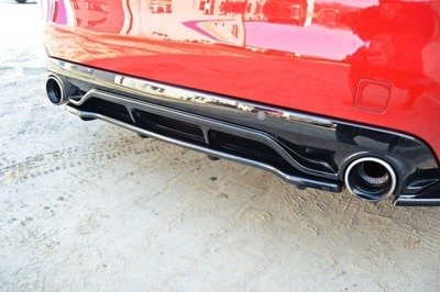 Maxton Central Rear Splitter Peugeot 308 Ii Gti (with Vertical Bars)