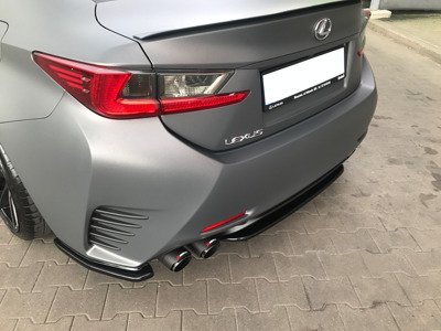 Maxton Central Rear Splitter (WITHOUT Vertical Bars) Lexus Rc