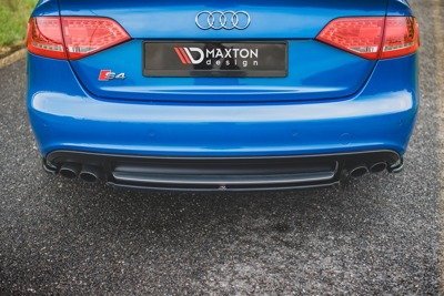 Maxton Central Rear Splitter Audi S4 / A4 S-Line B8 Sedan