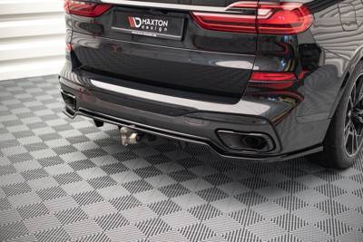 Maxton Central Rear Splitter (with Vertical Bars) Bmw X7 M G07