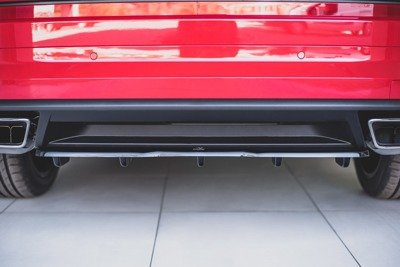 Maxton Central Rear Splitter (with Vertical Bars) Skoda Kodiaq Rs