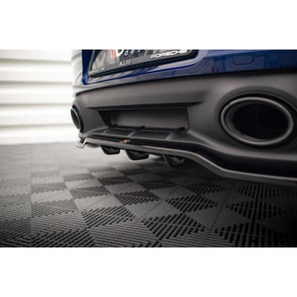 Maxton Central Rear Splitter (with Vertical Bars) V.1 Porsche 911 Carrera Aero 992 - Image 3