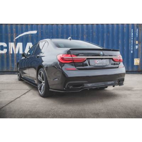 Maxton Central Rear Splitter (with Vertical Bars) For Bmw 7 M-Pack G11