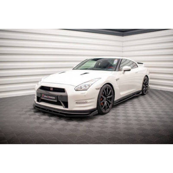 Maxton Front Splitter + Flaps Nissan Gtr R35 Facelift - Image 3