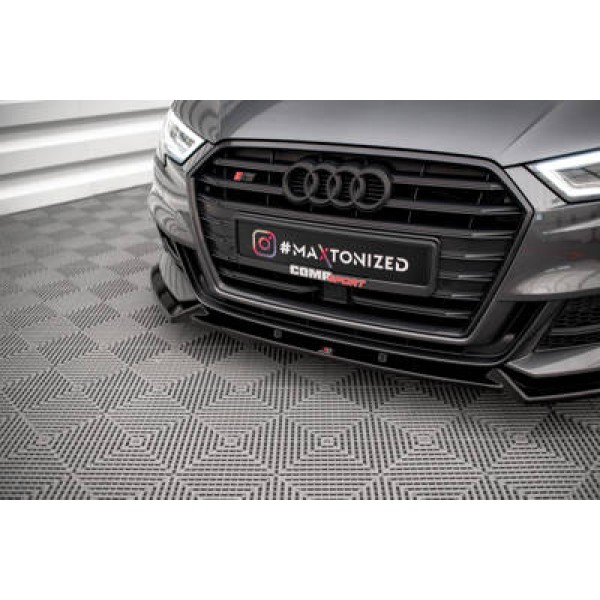Maxton Front Splitter V.1 Audi S3 Sportback 8v Facelift - Image 3