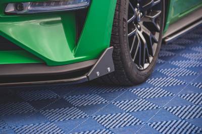 Maxton Front Splitter V.1 + Flaps Ford Mustang Gt Mk6 Facelift