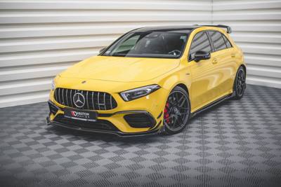 Maxton Front Splitter V.3 + Flaps Mercedes-Amg A 45 S Aero Pack W177