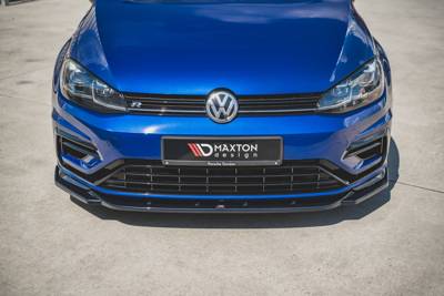 Maxton Front Splitter V.9 Vw Golf 7 R / R-Line Facelift