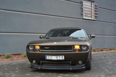 Maxton Hybrid Front Splitter V.1 Dodge Challenger Mk3. Phase-I Srt8 Coupe